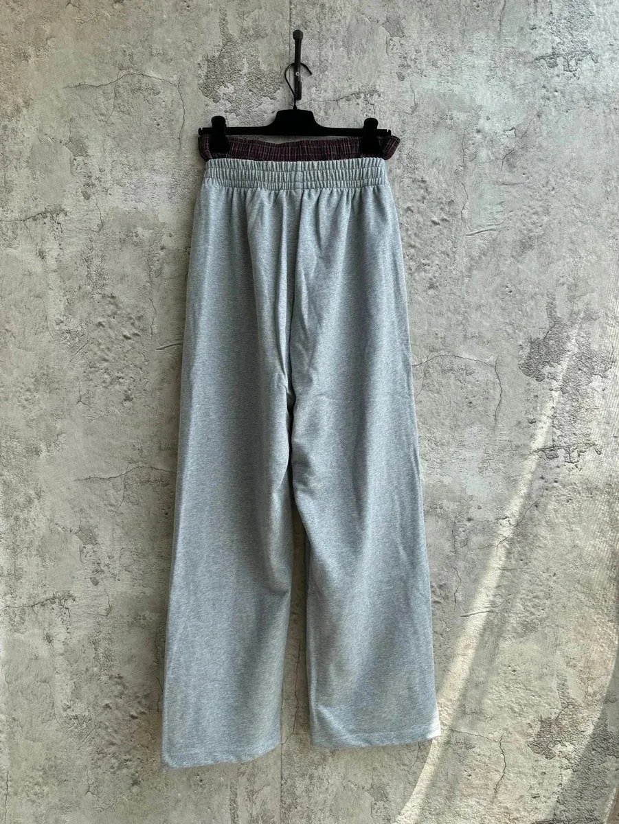 Essentials Gray Wide-Leg Sweatpants Grey - 1