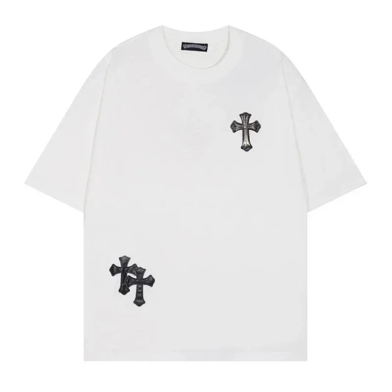 Chrome Hearts Chrome Hearts Cross Embroidery White T-Shirt White - 1