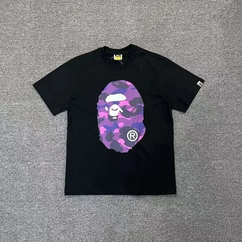 A Bathing Ape A Bathing Ape BAPE STA Purple Camo T-Shirt Black Black - 1