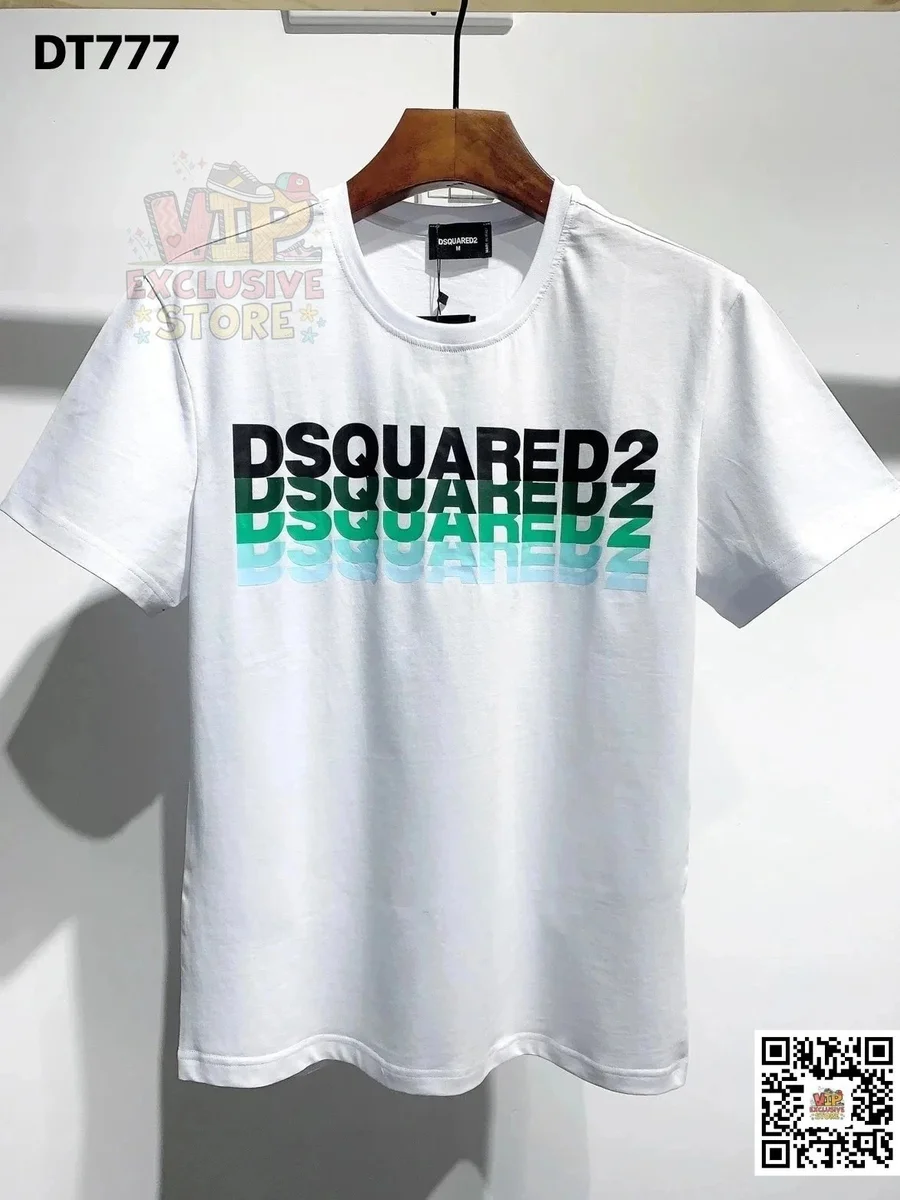 DSQUARED2 DSQUARED2 White Gradient Logo T-Shirt White - 1