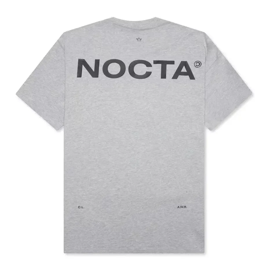 Adidas NOCTA Grey Solid T-Shirt Grey - 1