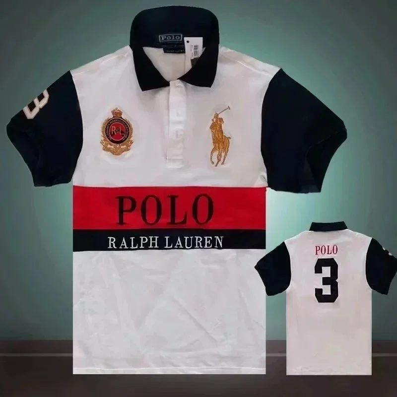 Polo Ralph Lauren Ralph Lauren Polo Shirt White/Black Red Stripe Men's White - 1