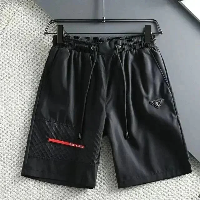Prada Prada Black Leather Shorts Black - 1