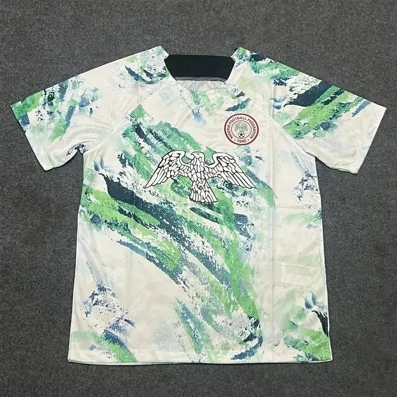 Other Republic Football Team Jersey White Green Patterned T-Shirt White - 1