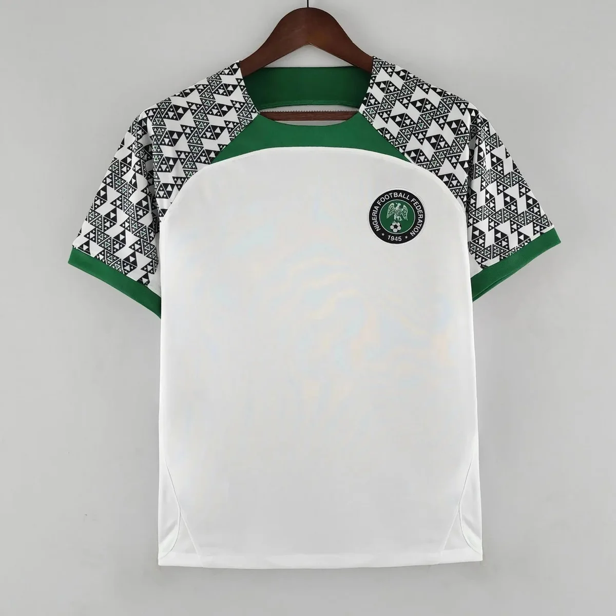 Other Nigeria National Team Jersey White Green Football Kit White - 1