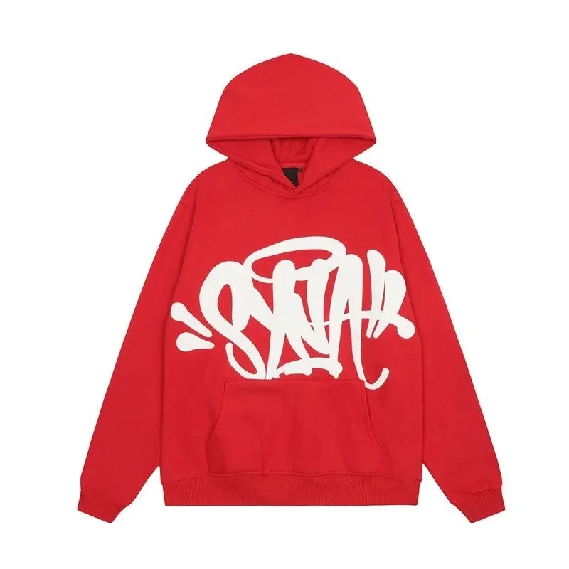 Other Red Graffiti Print Hoodie Sweatshirt Red - 1