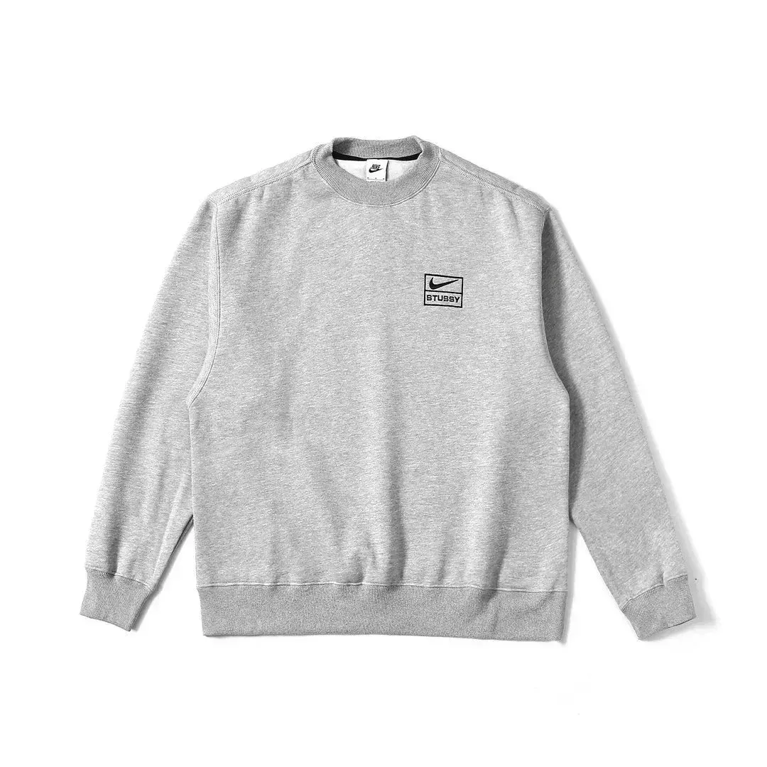 Nike Nike x Stussy Grey Crewneck Sweatshirt Grey - 1