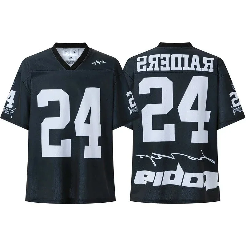 Other Black and White Raiders Jersey Number 24 Black - 1