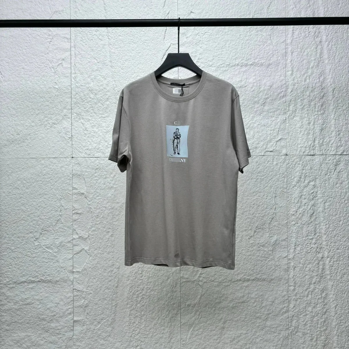 CP Company CP Company Grey Graphic T-Shirt Grey - 1