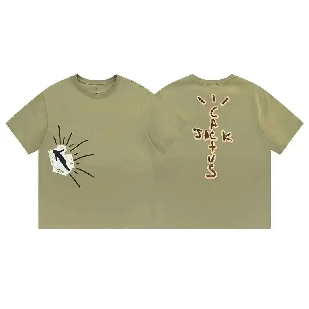 Travis Scott Travis Scott Cactus Jack Tee Olive T-Shirt Green - 1