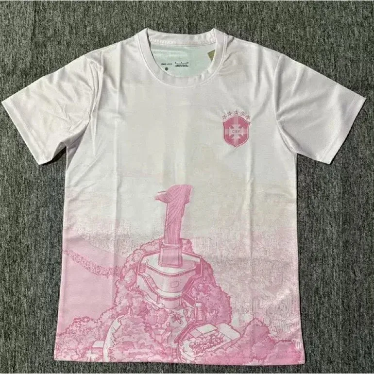Other White Pink Gradient Statue T-Shirt White - 1
