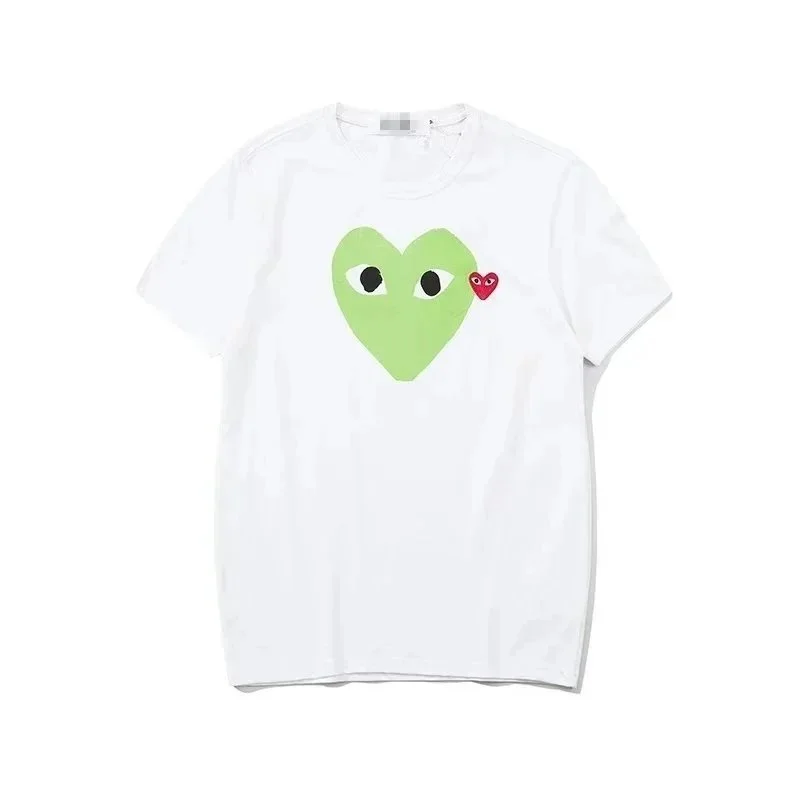 Comme des Garçons Comme des Garçons Heart Print White T-Shirt White - 1