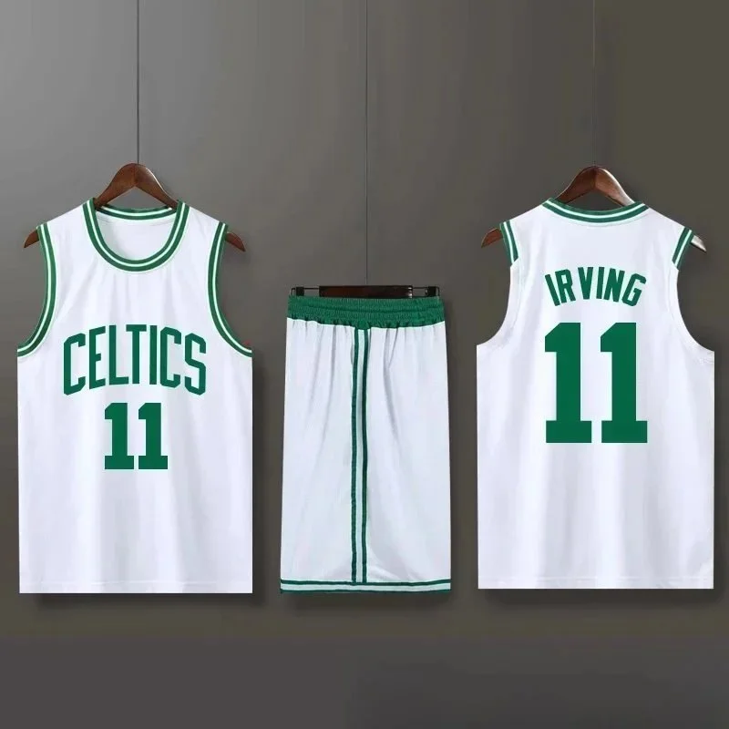 Other White Celtics #11 Irving Jersey Set White - 1