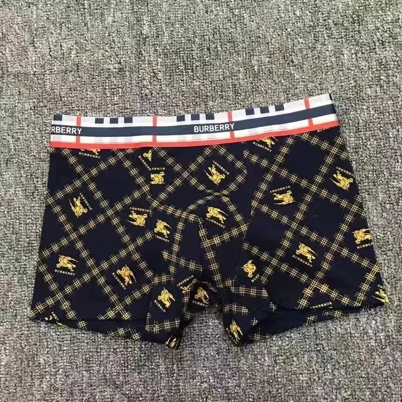 Burberry Burberry Classic Check Boxer Briefs Men's Underwear Navy - 1
