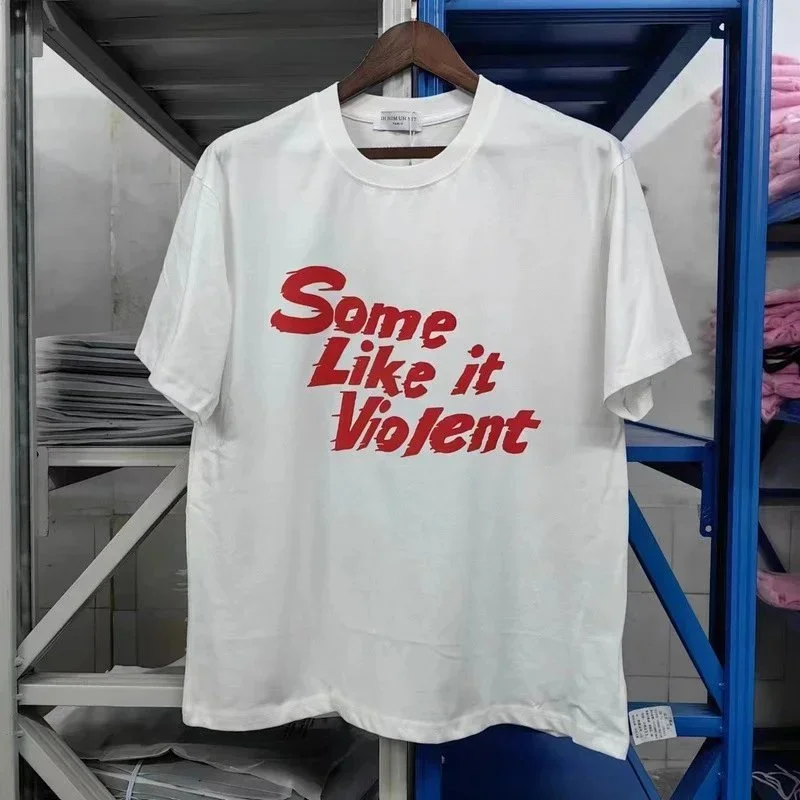 Other White 'Some Like it Violent' T-Shirt White - 1