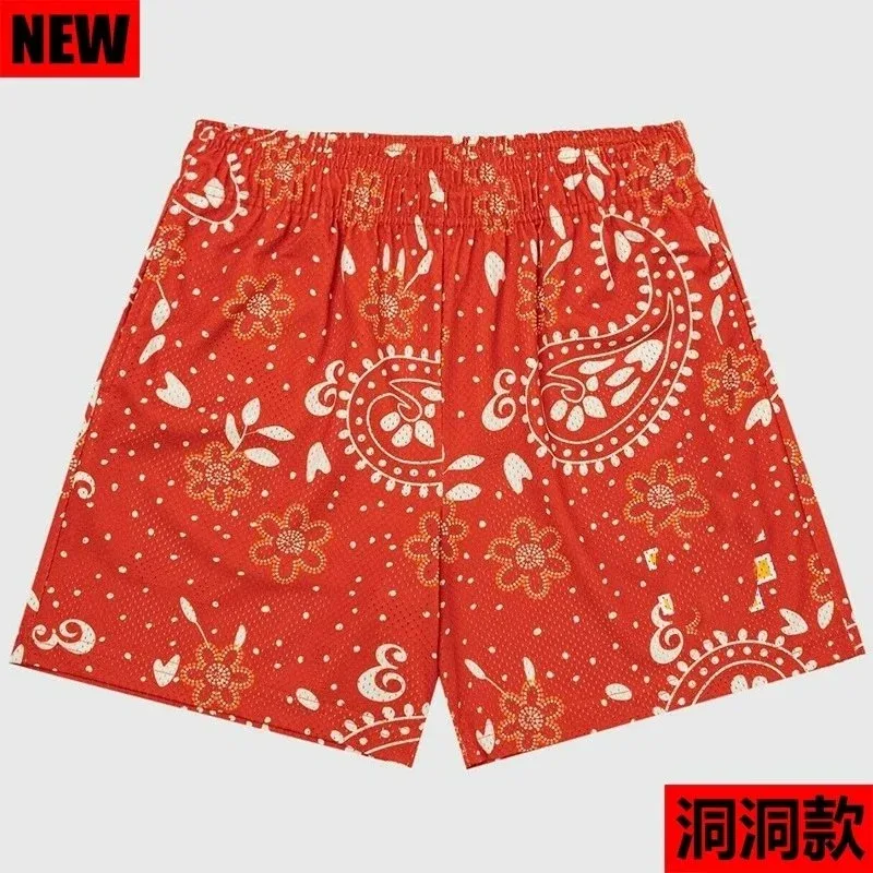 Gucci Red Paisley Print Shorts Red - 1