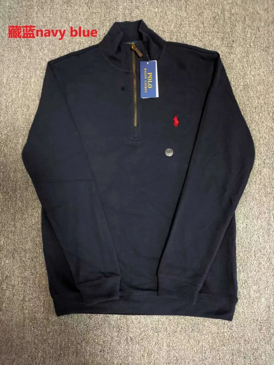 Polo Ralph Lauren Polo Ralph Lauren Navy Blue Quarter-Zip Sweater Navy - 1