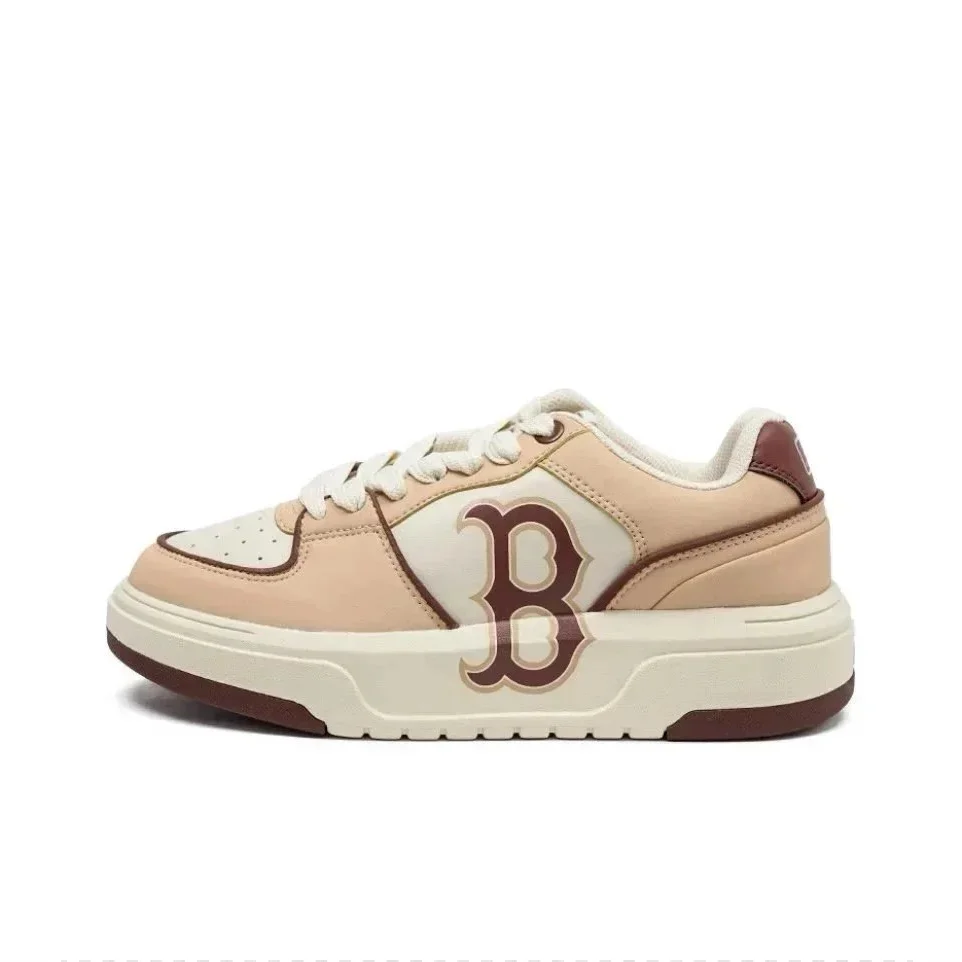 New Balance Unisex Beige & Brown 'B' Logo Sneakers Beige - 1