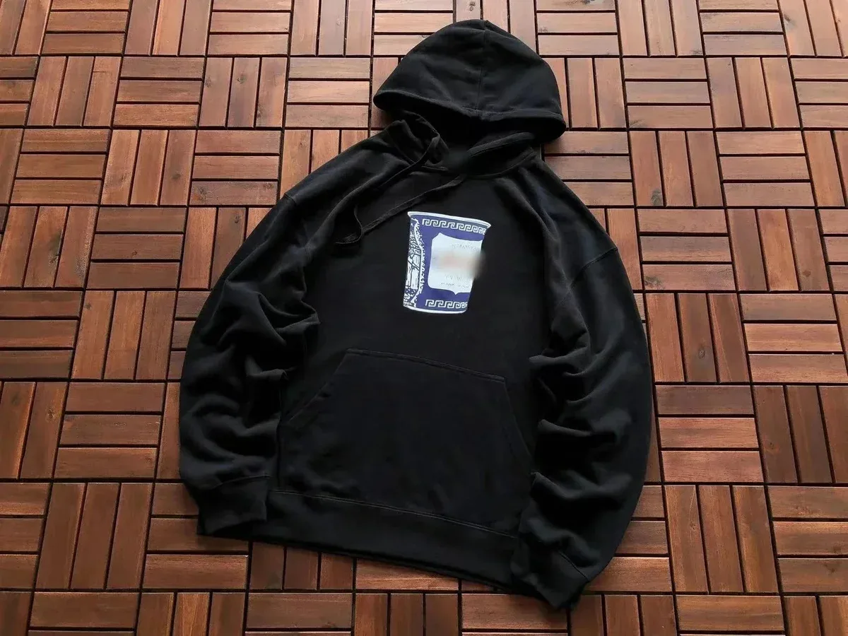 Other Black Hoodie with Graphic Print Black - 1