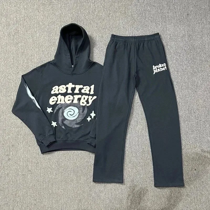 Broken Planet Broken Planet Astral Energy Tracksuit Set Black Black - 1