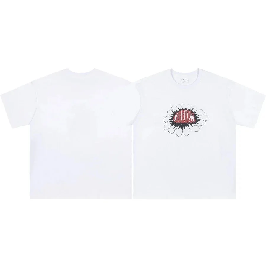 Carhartt Carhartt White Flower Print T-Shirt White - 1