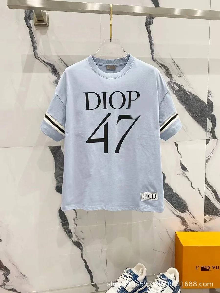 Dior Dior DIOP 47 Light Blue T-Shirt Blue - 1