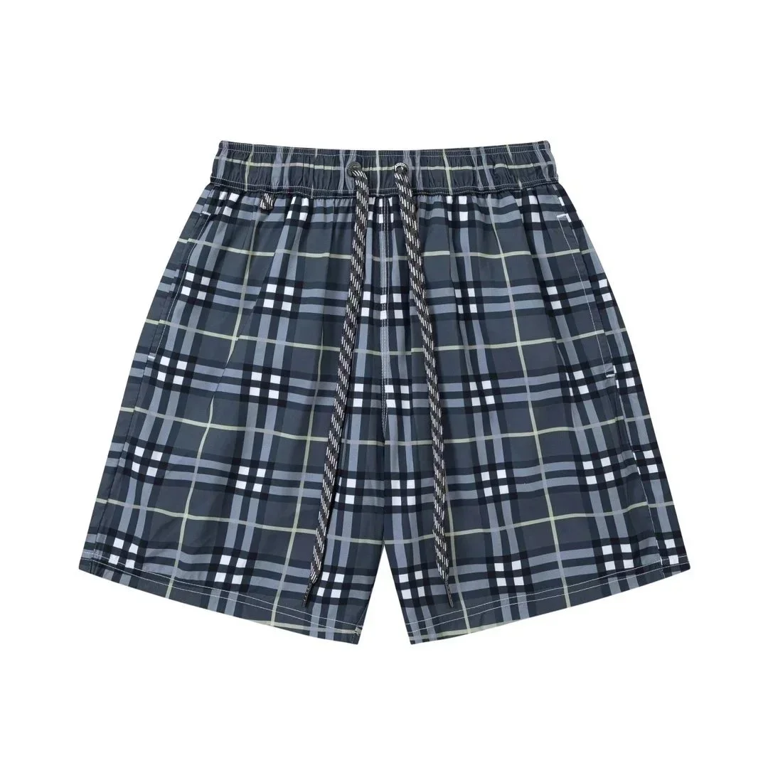 Burberry Plaid Shorts Casual Grey - 1