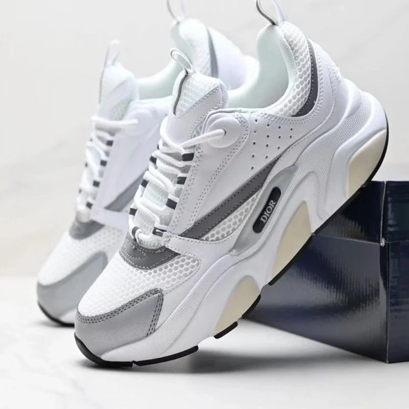 Dior Dior Oblique White & Grey Sneakers White - 1