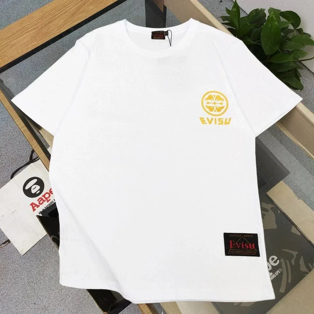 Evisu Evisu White Lemon Logo T-Shirt White - 1