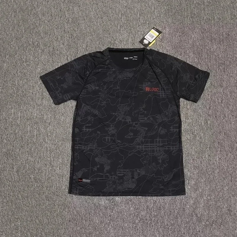Other Unisex Camouflage Print T-Shirt Black - 1