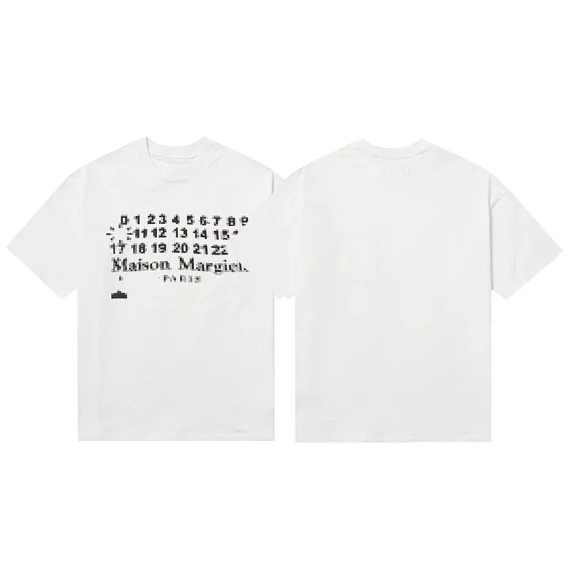 Maison Margiela Maison Margiela Pixel Print T-Shirt White White - 1