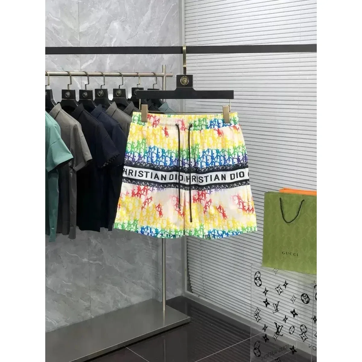 Dior Christian Dior Printed Shorts Multicolor Multicolor - 1