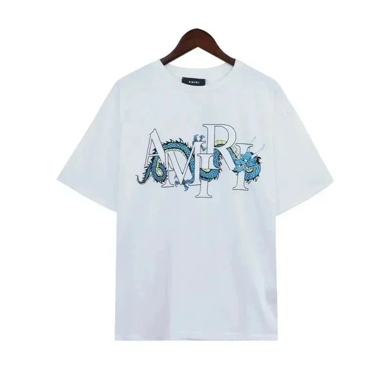 Amiri Amiri White Dragon Print T-Shirt White - 1