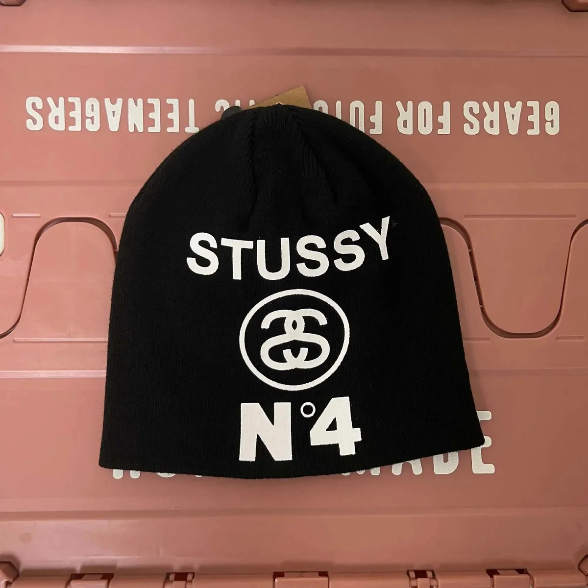 Stussy Stussy N°4 Black Beanie Black - 1