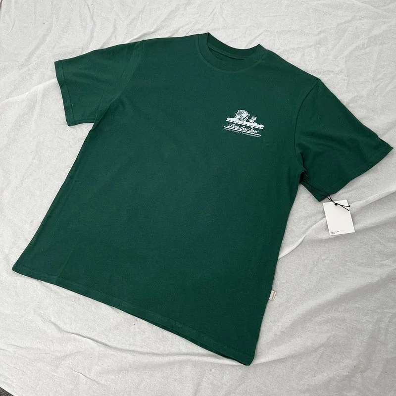 Drew House Drew House Green T-Shirt with White Logo Green - 1