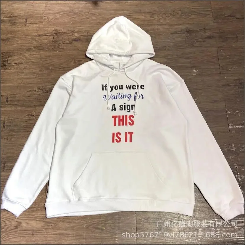 Other Unisex White 'If You Were Waiting' Hoodie White - 1