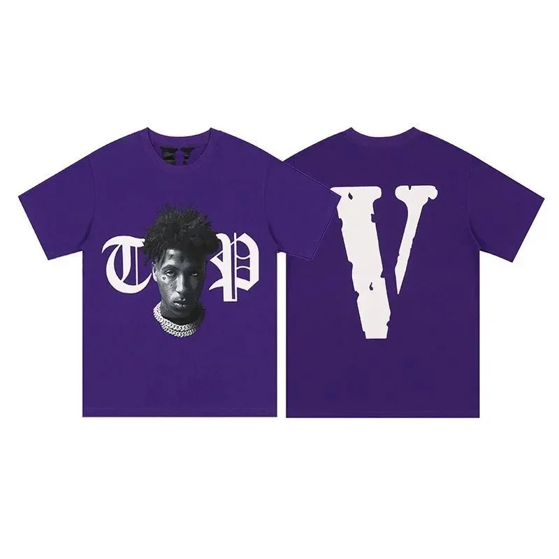 VLONE Vlone Purple Trapstar T-Shirt Purple - 1