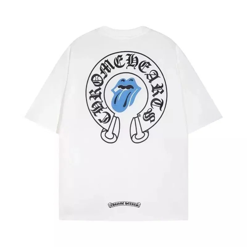 Chrome Hearts Chrome Hearts Rolling Stones Tongue White T-Shirt White - 1