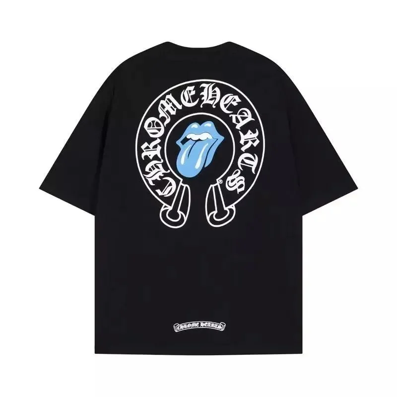 Chrome Hearts Chrome Hearts Rolling Stones Tongue Black T-Shirt Black - 1