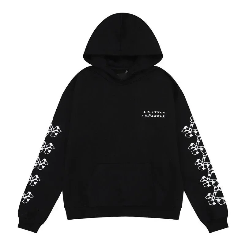 A Bathing Ape A Bathing Ape BAPE STA Black Hoodie with White Arm Graphics Black - 1