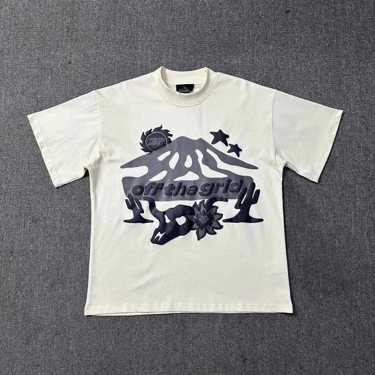 Other Off the Grid Desert Print T-Shirt Cream - 1