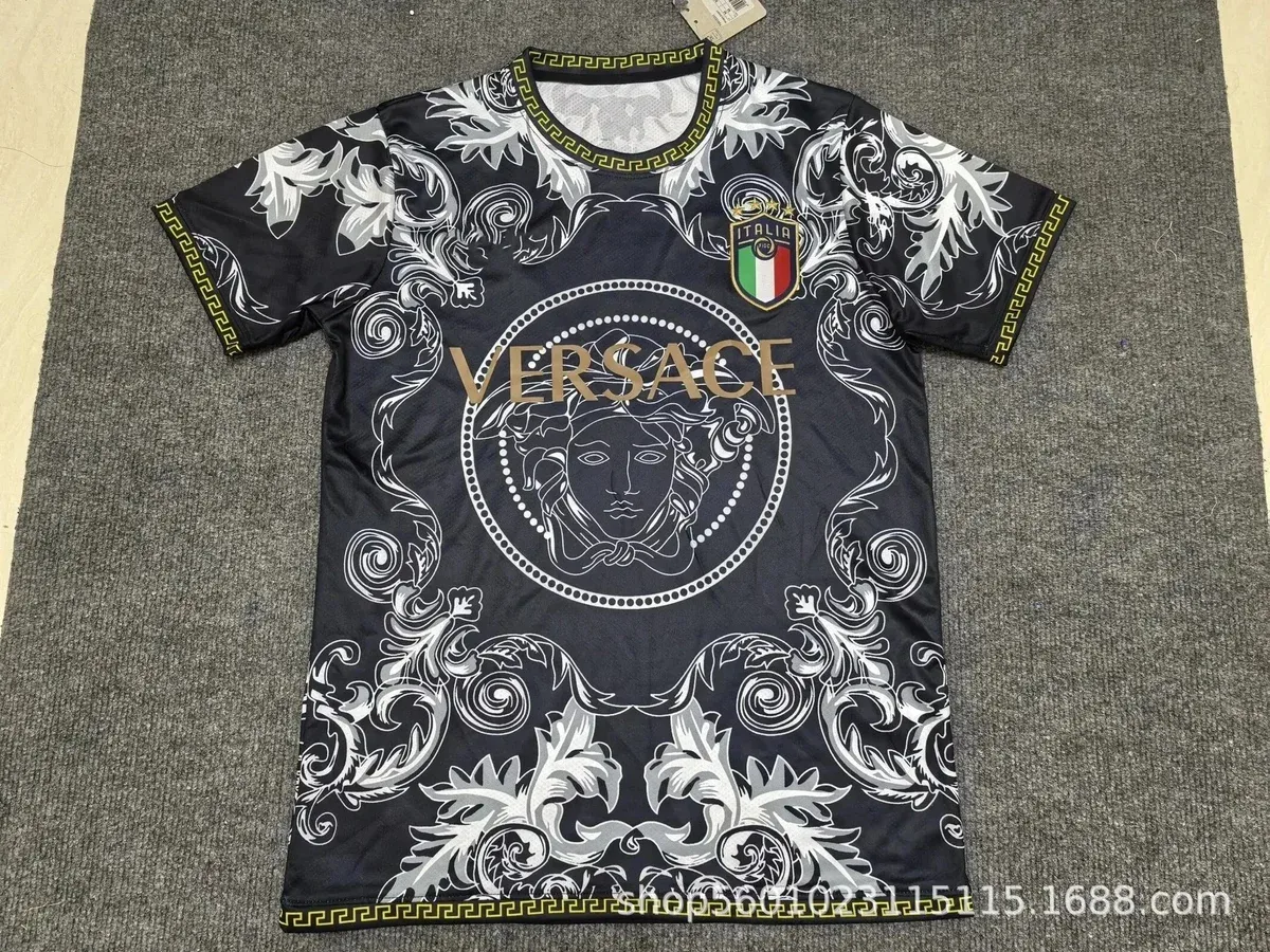 Versace Versace Medusa Print T-Shirt Black Black - 1