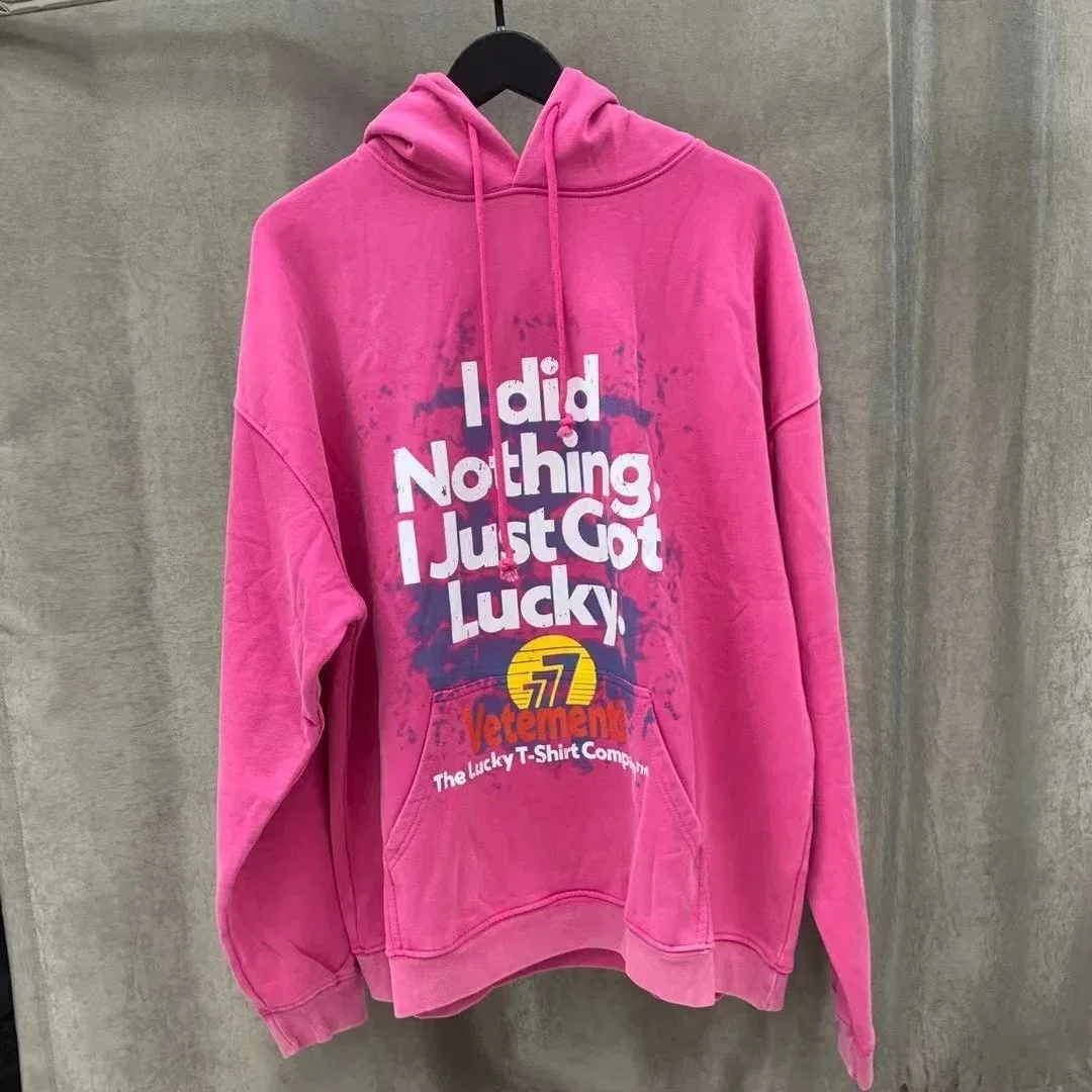 Vetements Vetements I Did Nothing Hoodie Pink Pink - 1