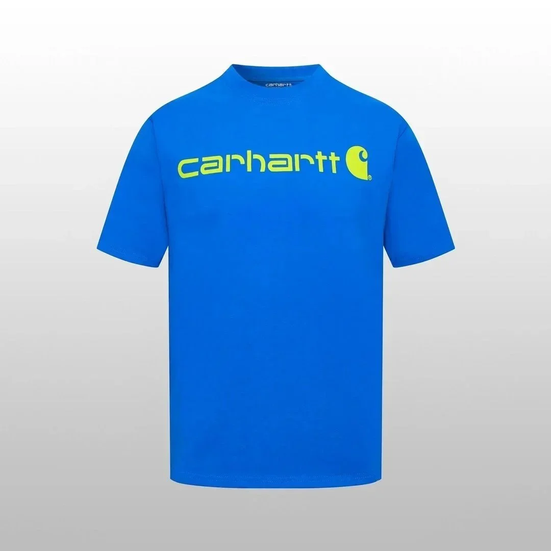 Carhartt Carhartt Blue Logo T-Shirt Blue - 1
