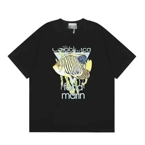Casablanca Black Casablanca Marine Fish T-Shirt Black - 1