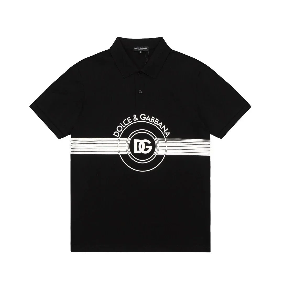 Dolce & Gabbana Dolce & Gabbana Black DG Logo Polo Shirt Black - 1