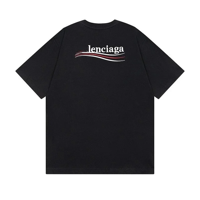 Balenciaga Balenciaga Lenciaga Black T-Shirt Black - 1