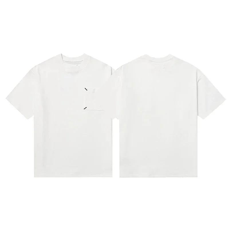Other White Solid T-Shirt with Chest Pocket White - 1