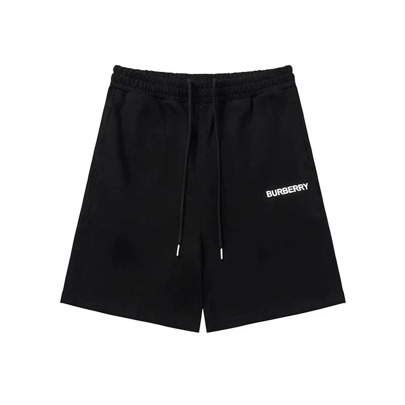 Burberry Burberry Black Logo Shorts Black - 1
