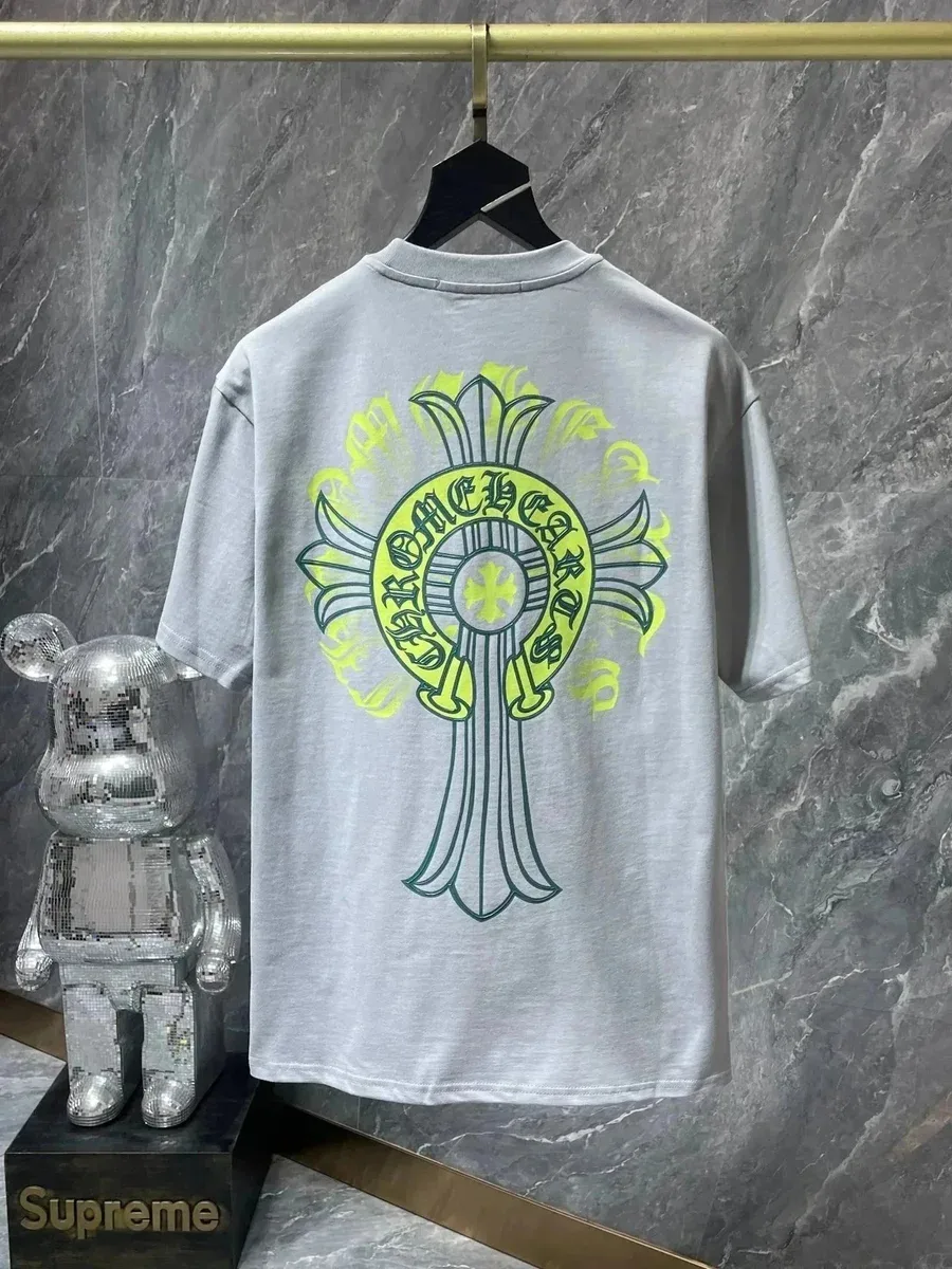 Chrome Hearts Chrome Hearts Cross Print Grey T-Shirt Grey - 1